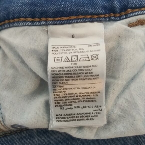 Old Navy women's size 6 Rockstar mid rise/taille Mi-Basse light wash jeans - Picture 12 of 13